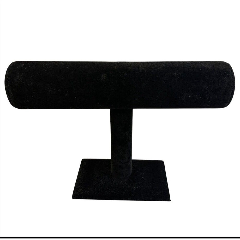 Velvet Bracelet Holder Stand T-Bar Jewelry Watch Necklace Display Bead Landing
